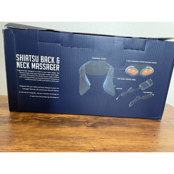 Daily Life Shiatsu Neck & Back Massager w/Soothing Heat Deep Tissue 3D Knead NEW - Picture 3 of 8